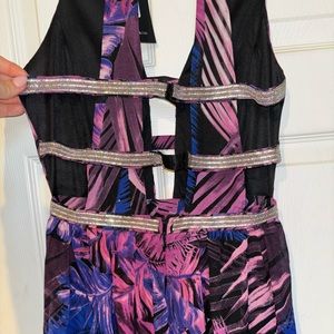 Tropical purple dress